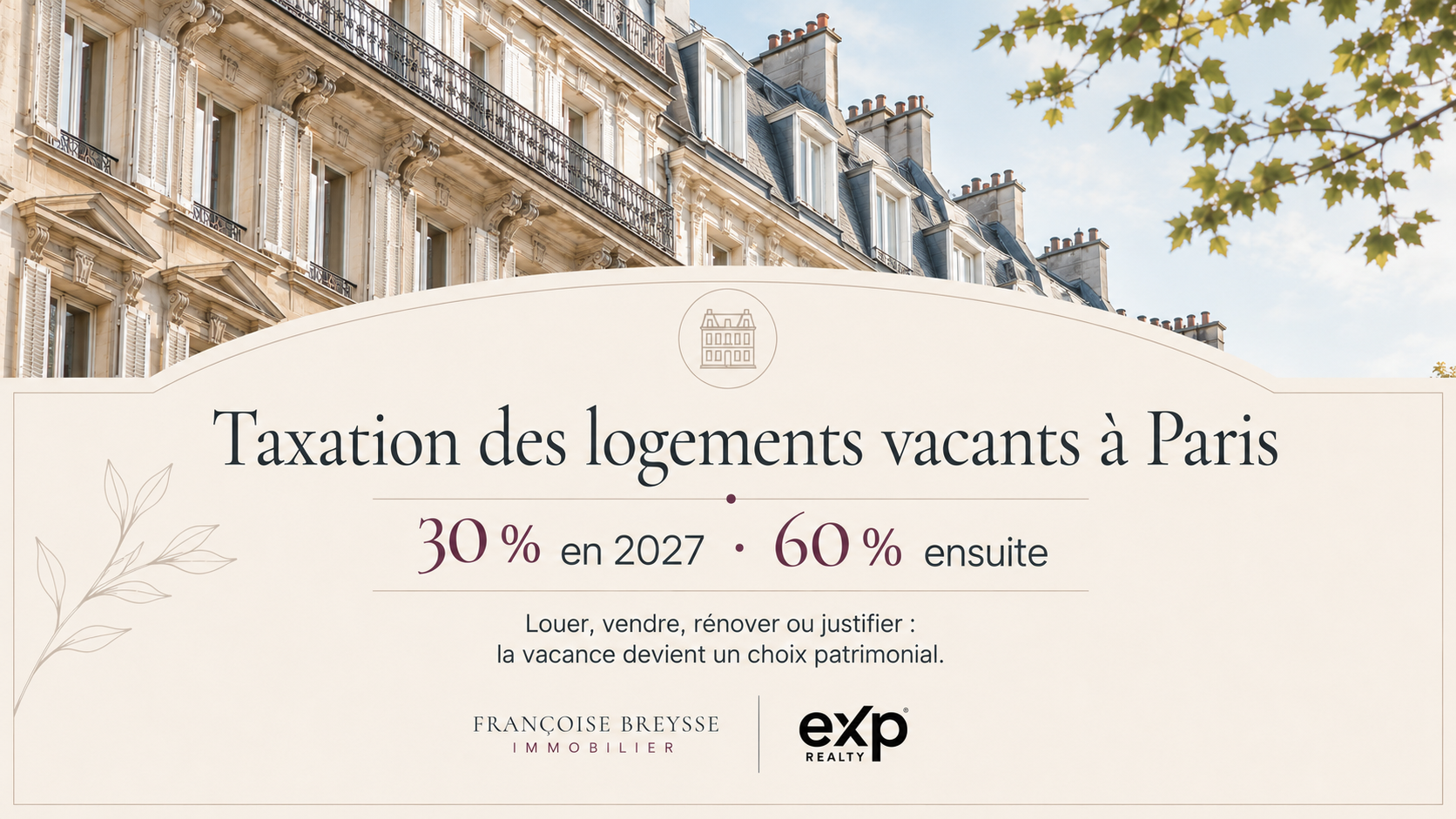 Taxation des logements vacants à Paris : quels effets dès 2027 ?