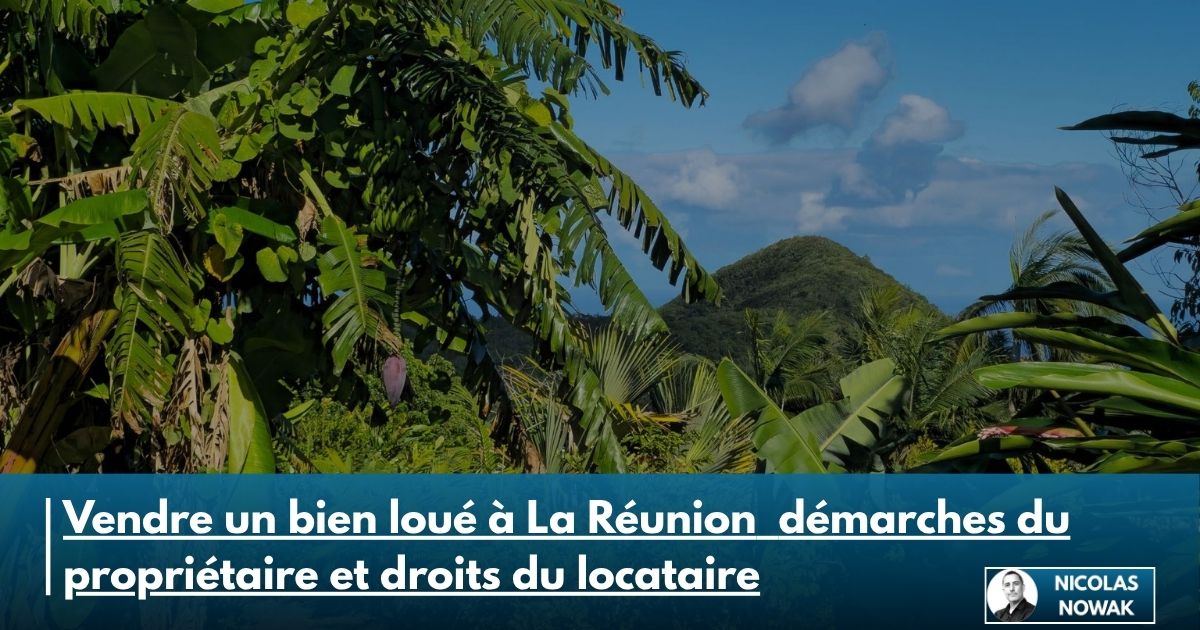 Vendre un bien loué à La Réunion : démarches et droits du locataire