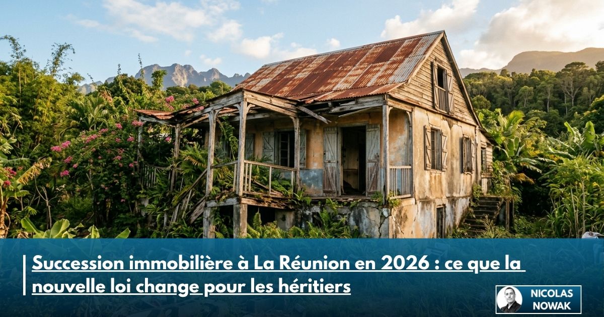 Succession immobilière à La Réunion en 2026 : ce que la nouvelle loi change