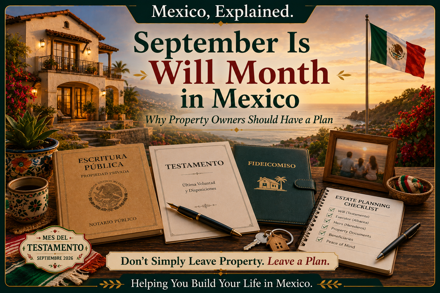 September Is Will Month in Mexico: Why Property Owners Should Have a Mexican Will