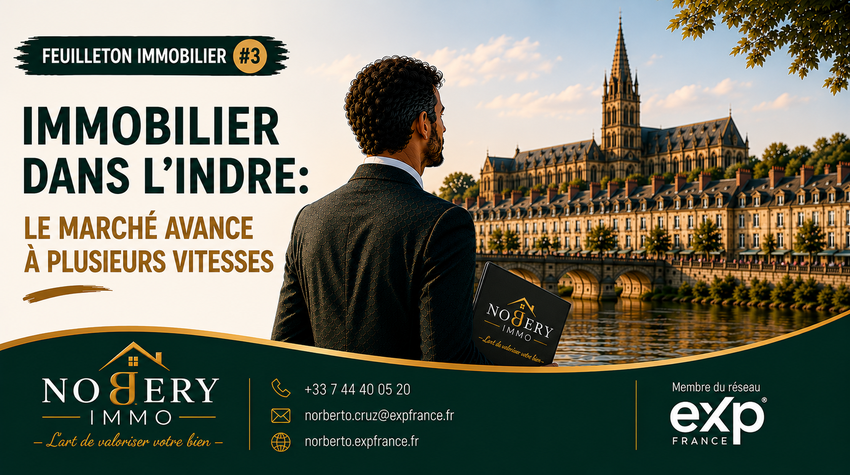 Immobilier dans l’Indre : le marché avance à plusieurs vitesses