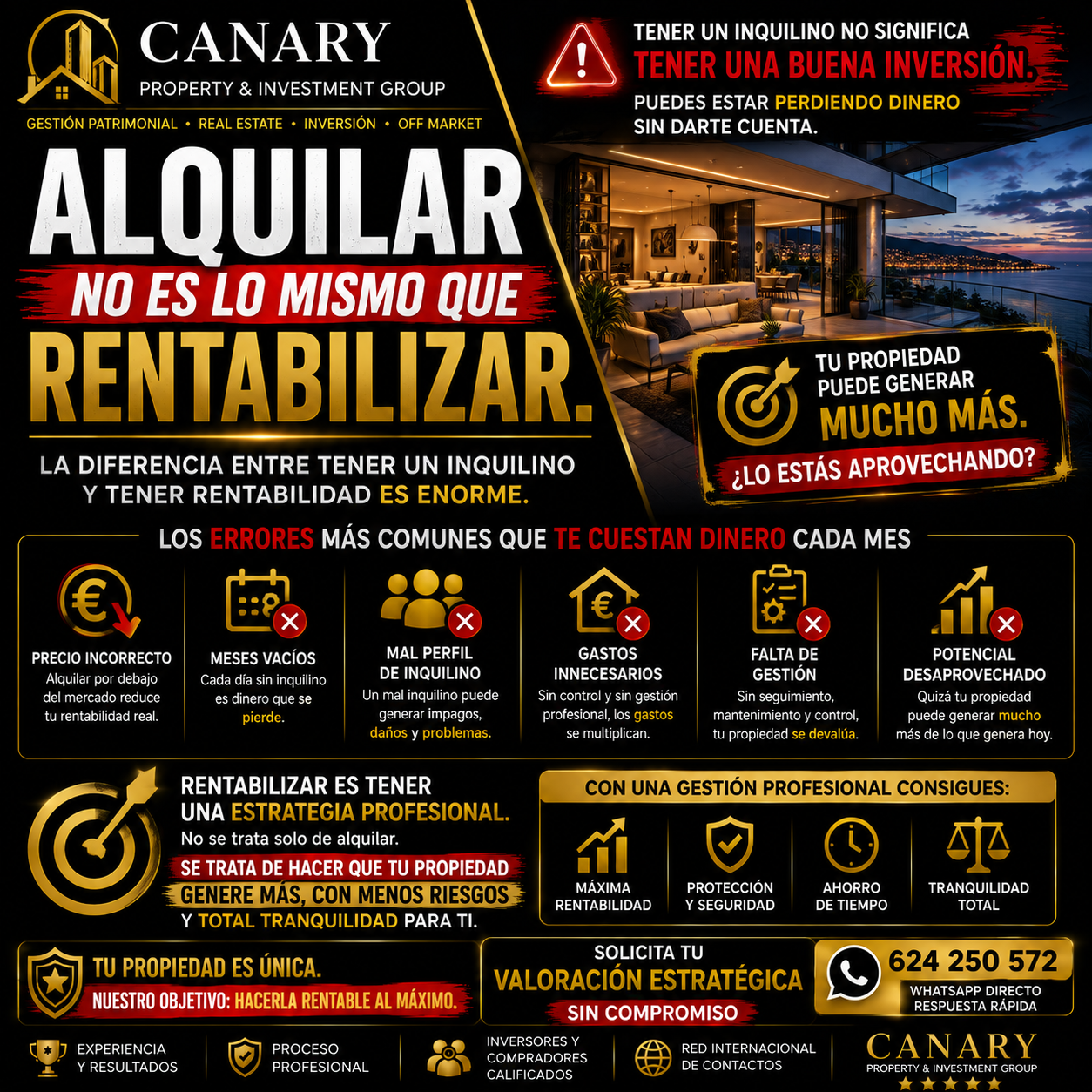 ¿TIENES UNA PROPIEDAD VACÍA O LA ALQUILAS SIN SABER SI ESTÁS SACÁNDOLE TODO SU POTENCIAL?