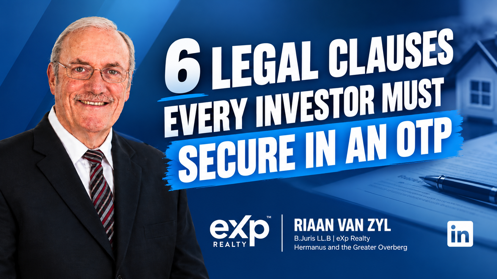 6 Legal Clauses Every Investor Must Secure in an OTP