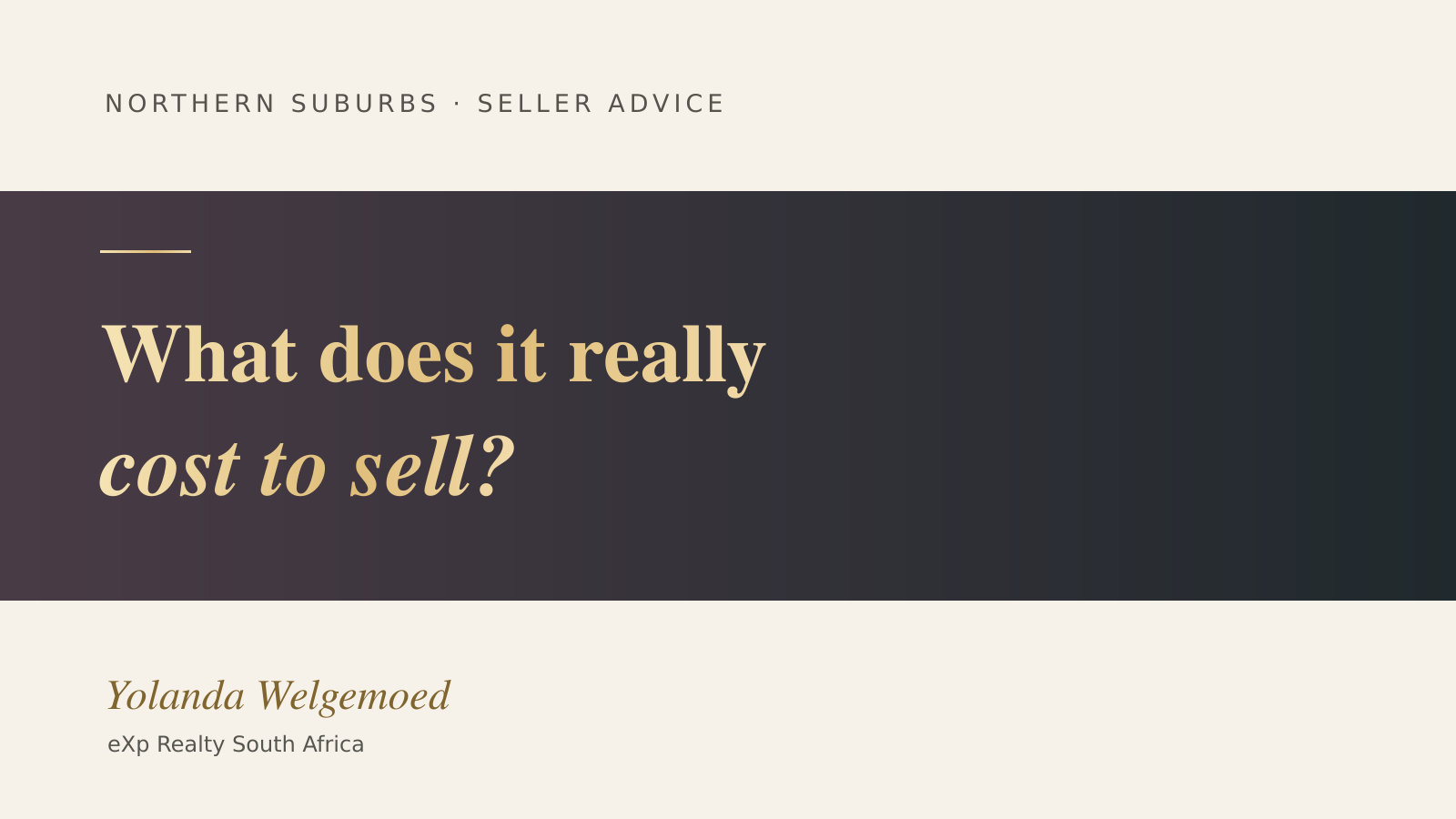 What Does It Cost to Sell a Home in South Africa?