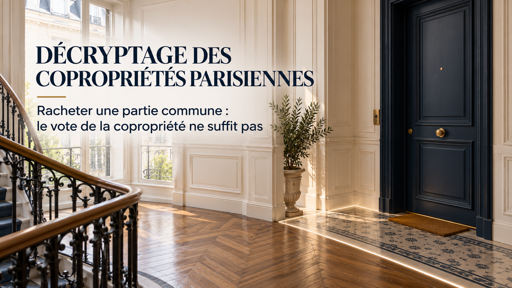 Épisode 5 — Racheter une partie commune : le vote favorable de la copropriété ne suffit pas